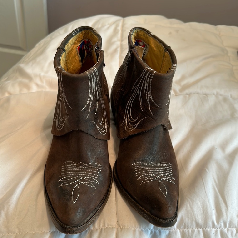 Yippee kiyay ankle cowboy boot size 9 1/2